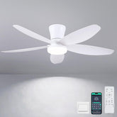 Surtime 42-inch ceiling fan with light for ambient room illumination.
