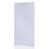 Suteck plumbing access panel on drywall ceiling with easy valve access and clean white finish