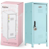 Svartur Mini Locker on a desk shows compact storage.