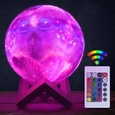 SVICHOCHKA LED Galaxy Lamp with 3D moon texture for realistic night decor