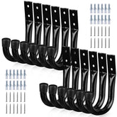 Swanlake garage hooks 12-piece set on wall for space-saving storage