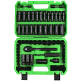 Swanlake 105-piece socket set with 3/8 drive organized in a durable case