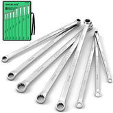 Swanlake 8-piece extra-long box-end wrench set for hard-to-reach bolts.