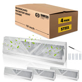 Swess baseboard register 18in white front view for subtle ventilation