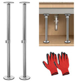 Swess undermount sink brackets installation demonstrates secure mounting under the sink.
