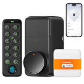 SwitchBot WiFi Smart Lock Pro with keypad touch for fast access.