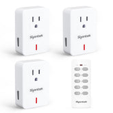 Syantek remote control outlet main unit shows compact design for space-saving convenience.
