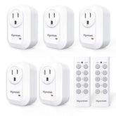 Syantek upgraded remote control outlet demonstrates effortless plug-and-play setup for multi-device control.
