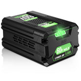 Sydelway 60V battery front view, compact and durable for prolonged outdoor tasks