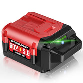 Sydelway Toro 60V 5Ah replacement front view highlighting longer runtime potential