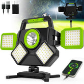 SYLSTAR 55W rechargeable work light with magnetic base for secure metal surface mounting.