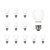 Sylvania LED A19 daylight 14W 12-pack bulbs delivering 1500 lumens for bright rooms