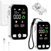Sylzy 2-pack CO detectors with natural gas alarm provide early home warnings for safety.