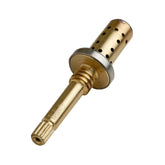 Symmons TA-10 Temptrol spindle assembly, front view, brass body with stainless steel piston balances water pressure.