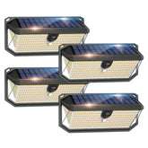 SyouHome solar light at the front door during dusk provides reliable entry lighting.
