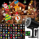 Syslux holiday projector light displaying 16 dynamic slides for festive yard displays