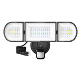 SZPOWER 150W outdoor motion light with 3 adjustable heads covers a wide area