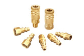 T TANYA HARDWARE air hose quick-connect brass coupler for fast tool setup.