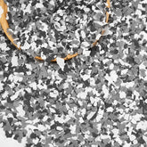 Taiyin decorative flakes pack close-up shows mixed colors for durable floors.