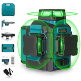 Takamine GM120S top-view showing 3x360-degree green laser lines for quick room layout