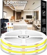 talkhigh 100ft COB strip light delivering uniform daylight white illumination for large spaces