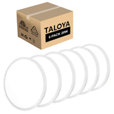 Taloya flush mount ceiling light in a bedroom showcasing slim modern design for cozy lighting