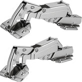 TamBee 175-degree hinges on frameless cabinet doors enable smooth, durable operation.