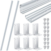 Tandefio vertical track 76-inch for 7-foot doors; galvanized steel durability.