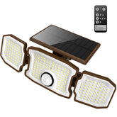 Tanlark outdoor solar lights with remote control for convenient yard illumination.