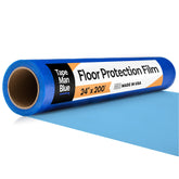 TapeManBlue floor protection film roll protects up to 400 sq ft during renovations.