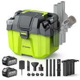 TaskStar cordless shop vac battery pack powers extended cleaning sessions
