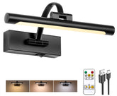 Tassuowell battery powered picture light with remote illuminates artwork