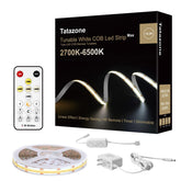 Tatazone tunable white COB strip assembly showing easy setup for versatile room lighting