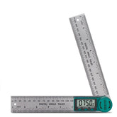 TBVHOMM digital angle finder protractor with 7-inch ruler for precise angle measurements.