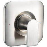Tearel Moen T2471BN Genta LX brushed nickel trim front view showcases durable metal construction
