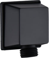 Tearel square wall elbow in matte black finish for a sleek bathroom upgrade