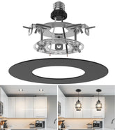 tebio pendant conversion kit with flat medallion for recessed cans