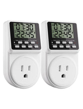 Techbee indoor timer front view with 24-hour programmability for daily scheduling.