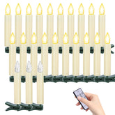 TECHLONG flickering Christmas tree candle clip-on for safe, warm ambiance