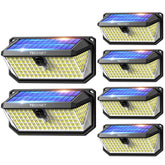 TECKNET 461 LED solar motion light, front view, ideal for bright entryway illumination.