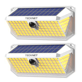 TECKNET 461 LED solar motion light at the front door for bright entry lighting