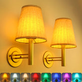 Tecomlight battery wall sconce: angle view for bedroom ambience