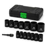 TecoTek 12-point metric impact socket set in use for fast, secure bolt engagement