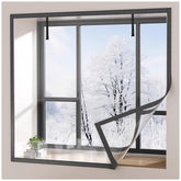 Tecuul window insulation film 75x79 rolled on a frame for energy savings