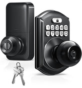 TEEHO TE003 keypad on front door offers convenient keyless entry