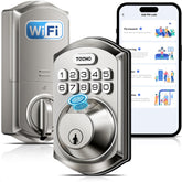 TEEHO TE012W front door lock with WiFi for remote access.