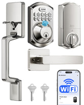TEEHO TE012W-H handle-set front view for convenient front door entry