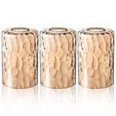 Teenyyou amber hammered glass shade for pendant lights adds warm, soft glow