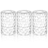 Teenyyou clear hammered glass shade for pendant lighting with textured glow