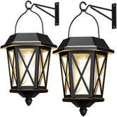 TEKLAPS solar lantern outdoor wall mount for inviting garden lighting.